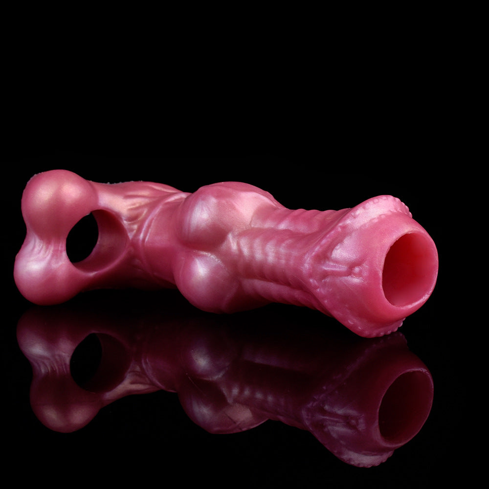 Fantasy Horse Knot Penis Sleeve – Soft Silicone Cock Extender for Stamina, Girth & Intense Sensation