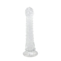35cm Realistic Dragon Scale Textured Silicone Dildo for Men - Crystal Clear - Tarisss Sex Toy Store