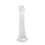 35cm Realistic Dragon Scale Textured Silicone Dildo for Men - Crystal Clear - Tarisss Sex Toy Store