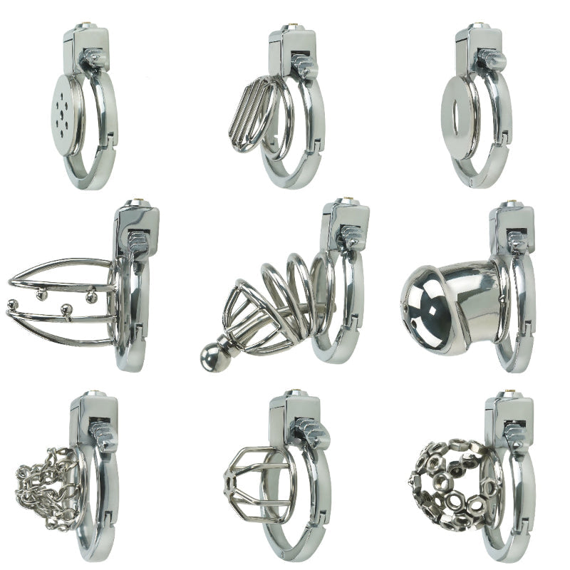 All-Metal Adjustable Chastity Device – Lightweight 100g, 40–63mm Fit