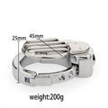 Adjustable Male Chastity Cage with Flat Lock and Grid Design – Secure & Breathable