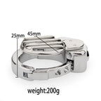 Adjustable Male Chastity Cage with Flat Lock and Grid Design – Secure & Breathable