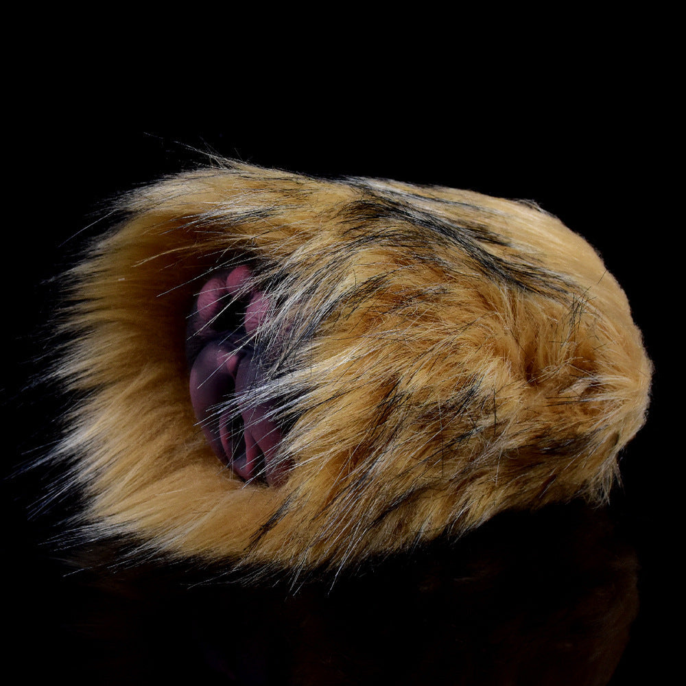 Domlust Furry Cat Pocket Pussy – Platinum Silicone Fantasy Animal Vaginal Masturbator Feline Fetish Sex Toy for Men