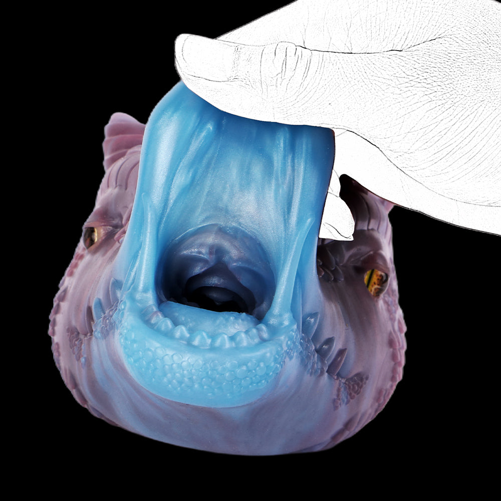 Fantasy Dragon 2-in-1 Pocket Pussy – Oral & Vaginal Silicone Masturbator | Domlust Beast Sex