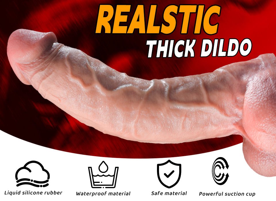 38cm Long Extra Large Realistic Silicone Dildo with Suction Base - Tarisss Sex Toy Store