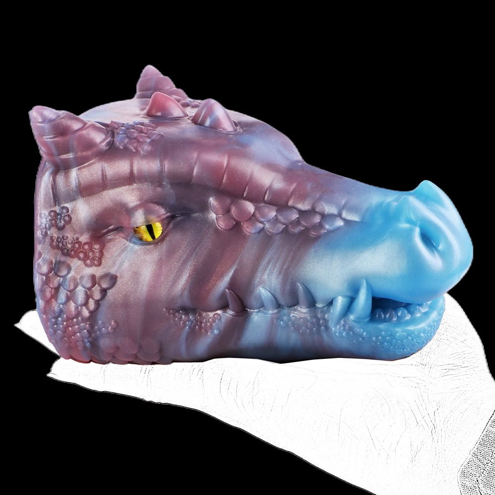 Fantasy Dragon 2-in-1 Pocket Pussy – Oral & Vaginal Silicone Masturbator | Domlust Beast Sex