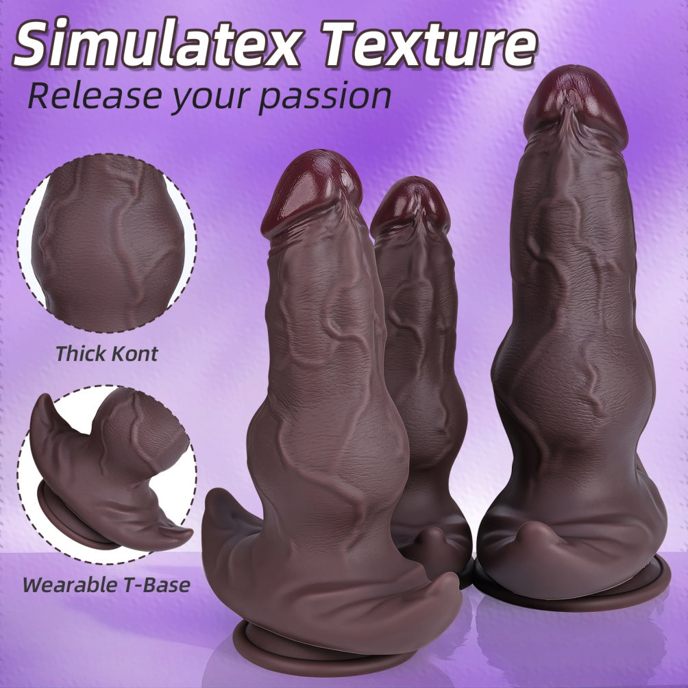 Fantasy Knot Dildo | Platinum Silicone Monster Cock – Domlust Fetish