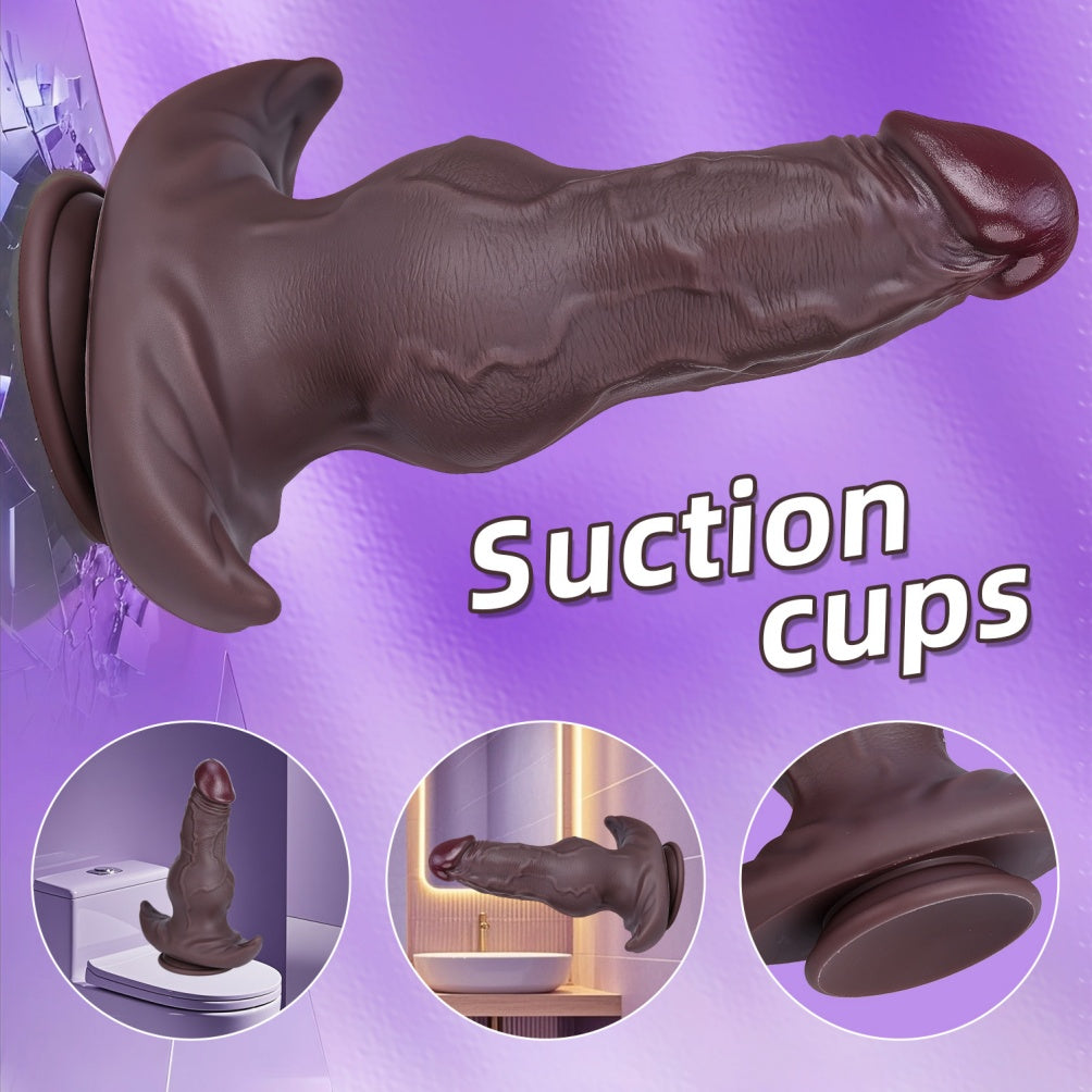 Fantasy Knot Dildo | Platinum Silicone Monster Cock – Domlust Fetish