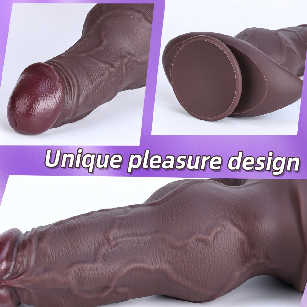 Fantasy Knot Dildo | Platinum Silicone Monster Cock – Domlust Fetish