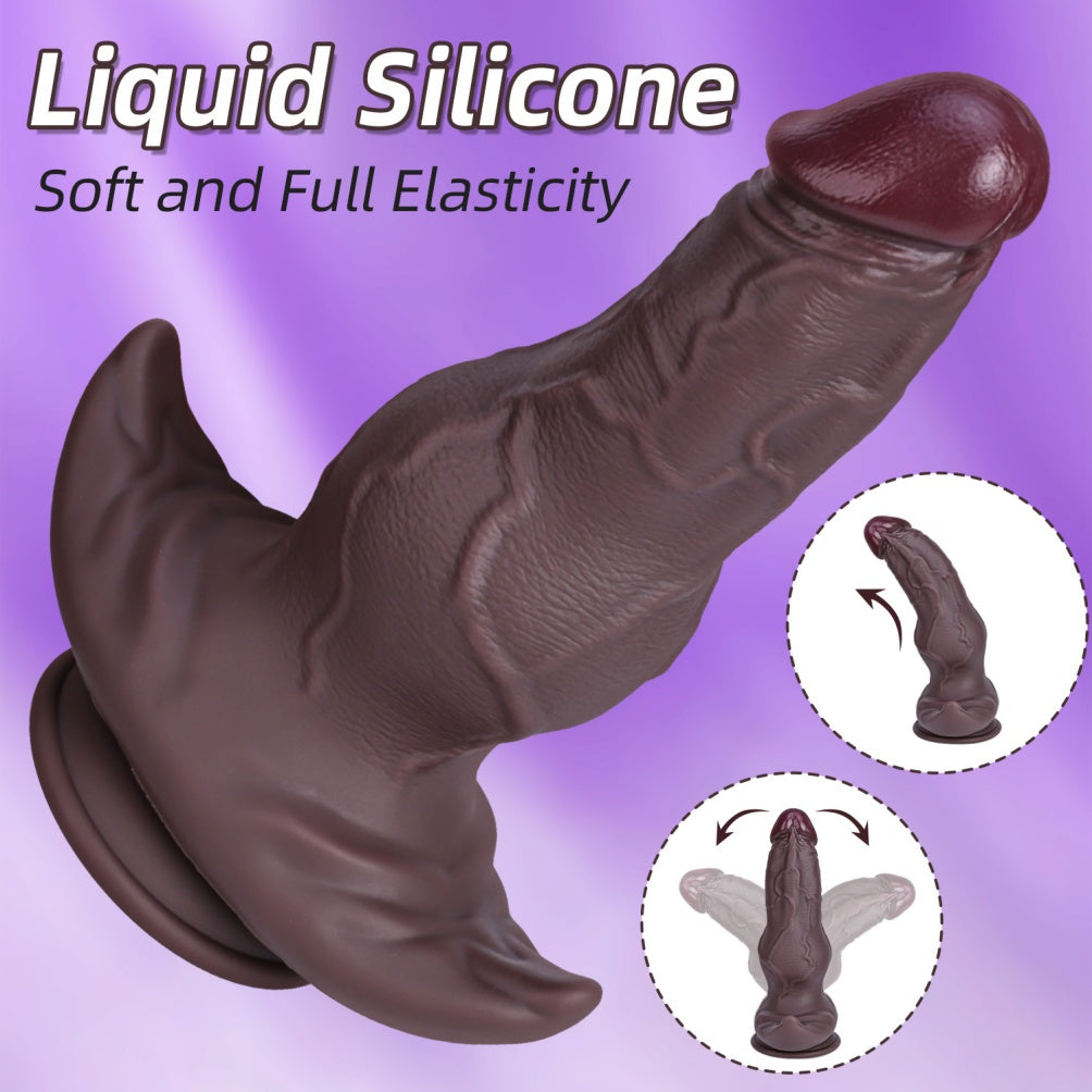 Fantasy Knot Dildo | Platinum Silicone Monster Cock – Domlust Fetish