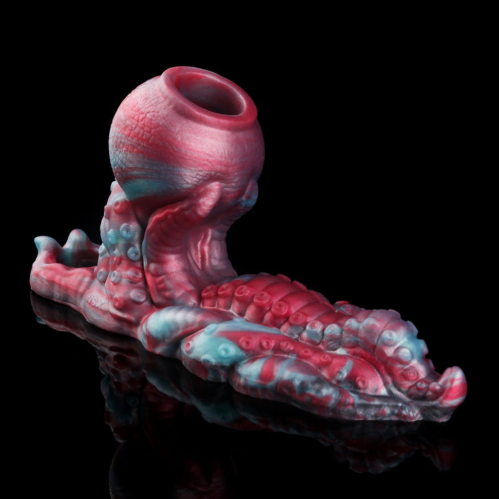 Fantasy Knot Cock Sleeve with Clitoral Grinder – 2-in-1 Platinum Silicone Penis Extender for Couples Who Want More