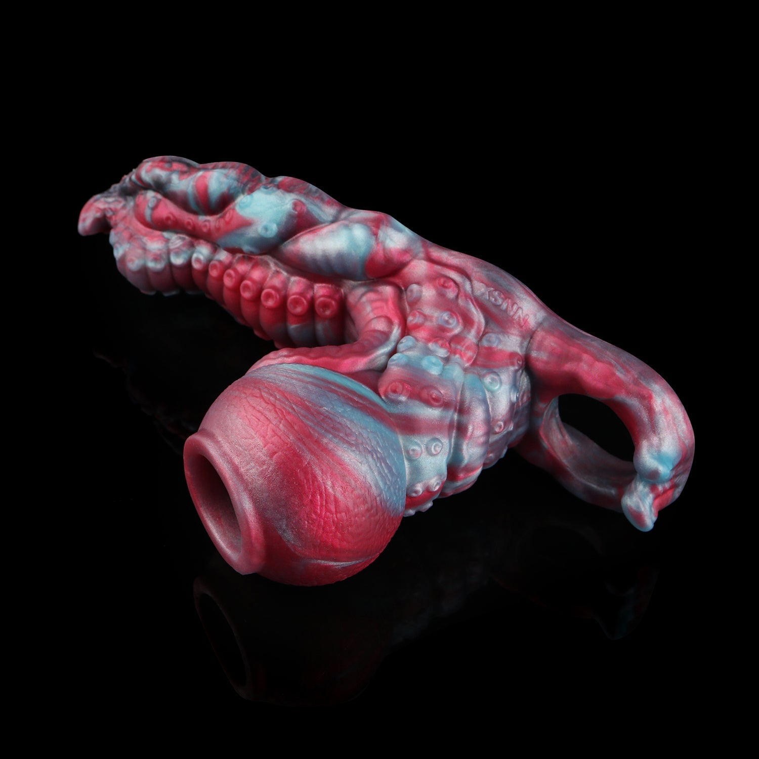 Fantasy Knot Cock Sleeve with Clitoral Grinder – 2-in-1 Platinum Silicone Penis Extender for Couples Who Want More