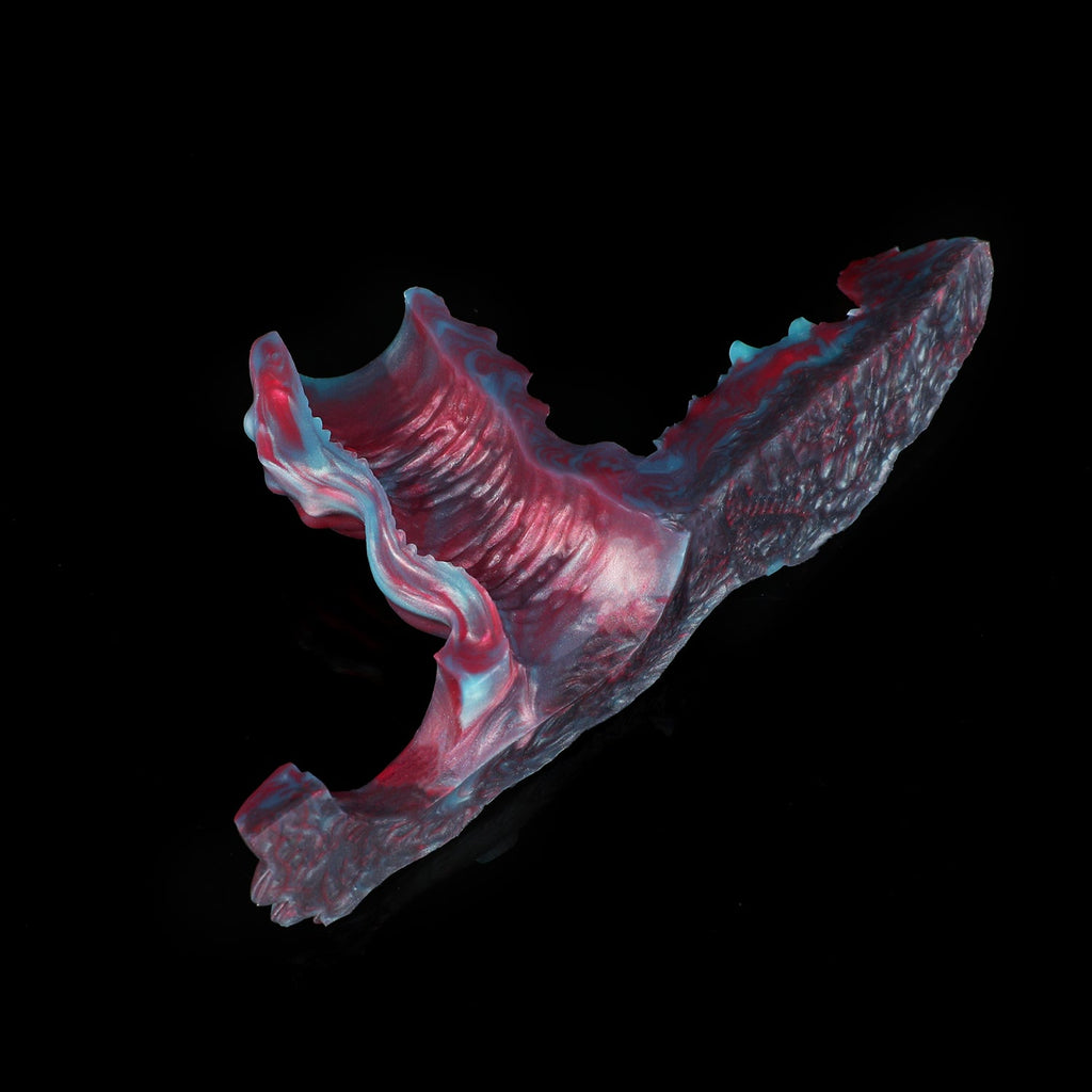 2-in-1 Fantasy Cock Sleeve with Grinder — Platinum Silicone Penis Extender for Couples