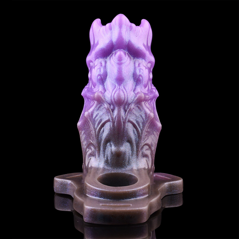 Blossom Crown Fantasy Penis Sleeve – Internal Skeleton Silicone Cocksleeve Male Sex Toy