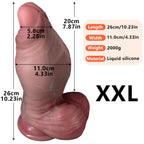 Ultra-Thick Realistic Silicone Dildo with Suction Base