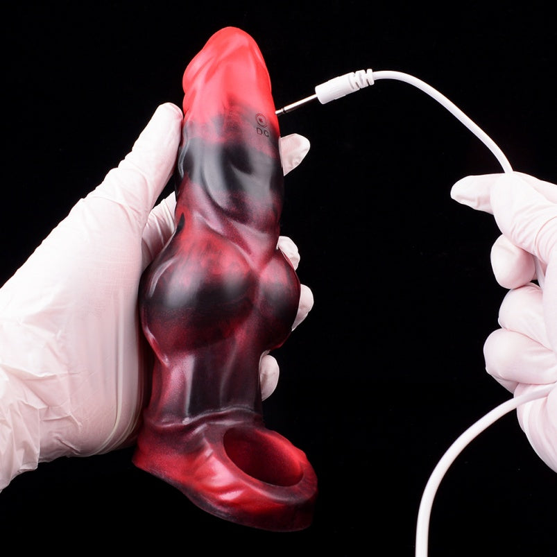 Fantasy Vibration Penis Extender – Silicone Cock Sleeve Engineered to Combat Erectile Difficulties