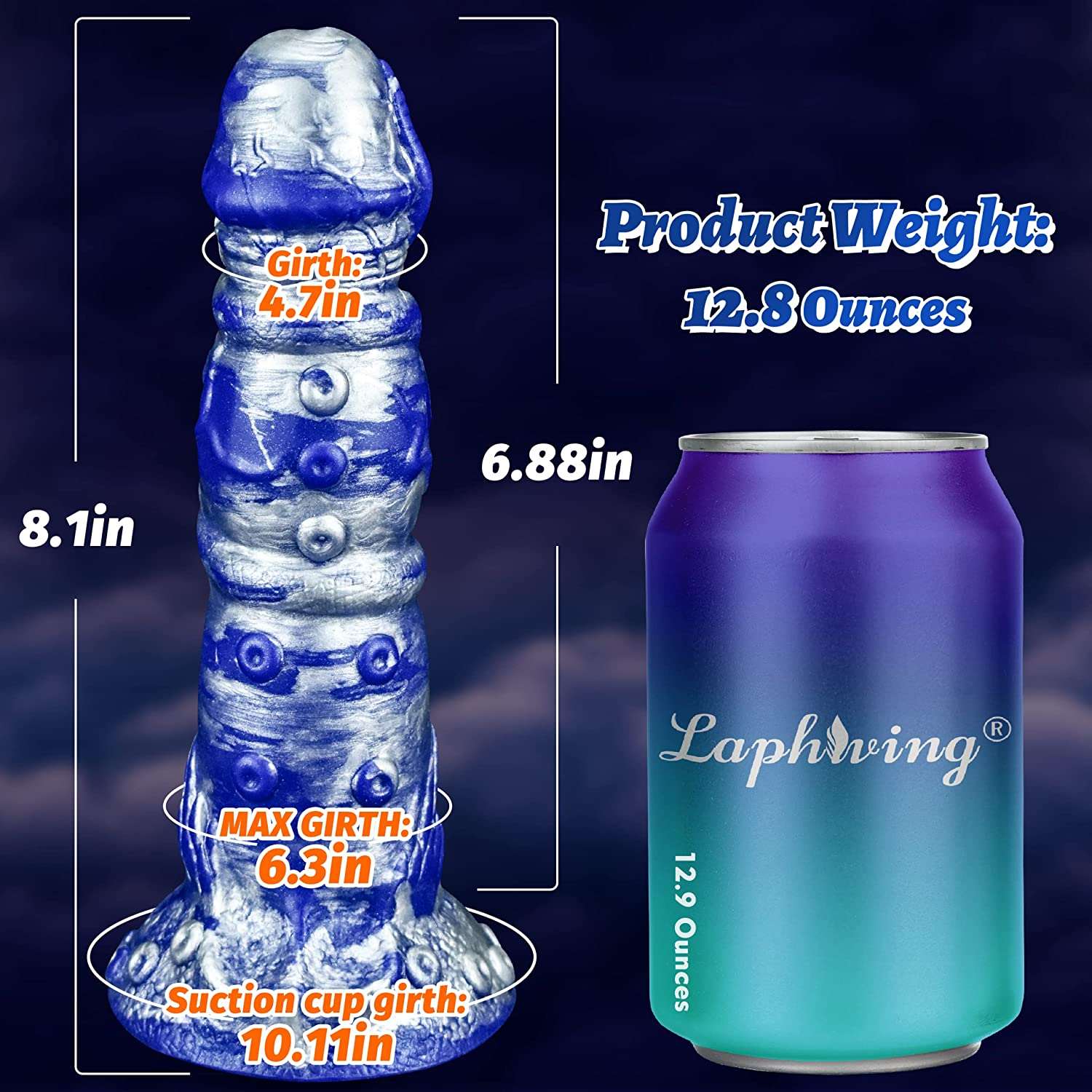 Oceanic Dreams Exotic Fantasy Dildos - 8 inch Drake Dick Monsterdildo Women Masturbator
