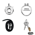 Solar Serpent Stainless Steel Chastity Cage – Coiled Snake Design