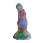 Luminous Colorful Anal Dildo Dilator Sex Toy for Women - Silicone Butt Plug Big Suction Cup Prostate Massager