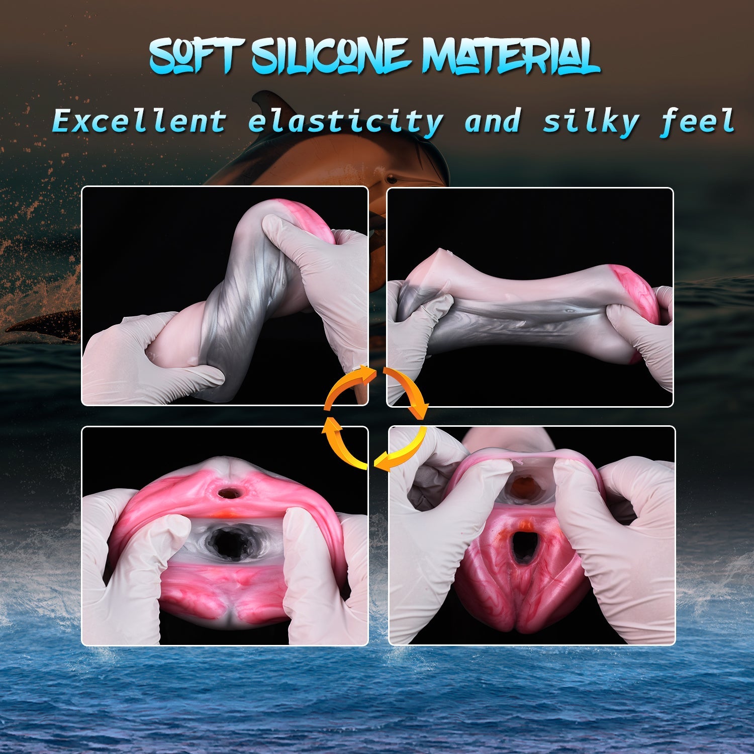 Dolphin Pocket Pussy – Dual-Sensation Silicone Animal Masturbator for Men | Domlust