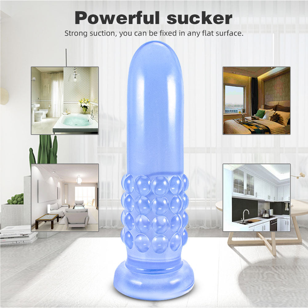 Huge Anal Dildo Butt Plug - Spiral Knotted Dildo Anal Beads for Men Women