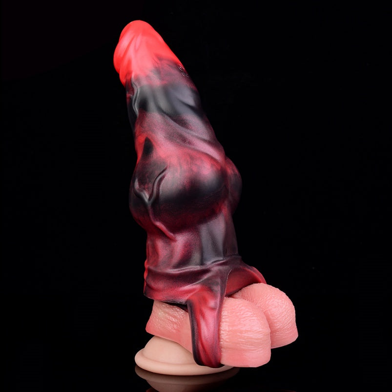 Fantasy Vibration Penis Extender – Silicone Cock Sleeve Engineered to Combat Erectile Difficulties