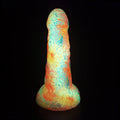 Big Girth Luminous Anal Dildo Butt Plug - Pink Camo Silicone Big Suction Cup Sex Toy for Women