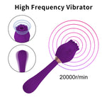 Rose Clit Sucking G Spot Vibrator - Handheld Nipple Sucker Female Sex Toys