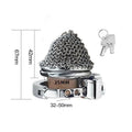 Lightweight Breathable Mesh Male Chastity Cage with One-Touch Closure and Adjustable Carabiner Lock