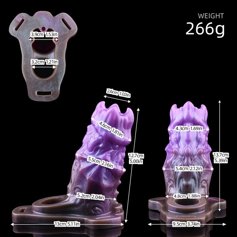 Blossom Crown Fantasy Penis Sleeve – Internal Skeleton Silicone Cocksleeve Male Sex Toy