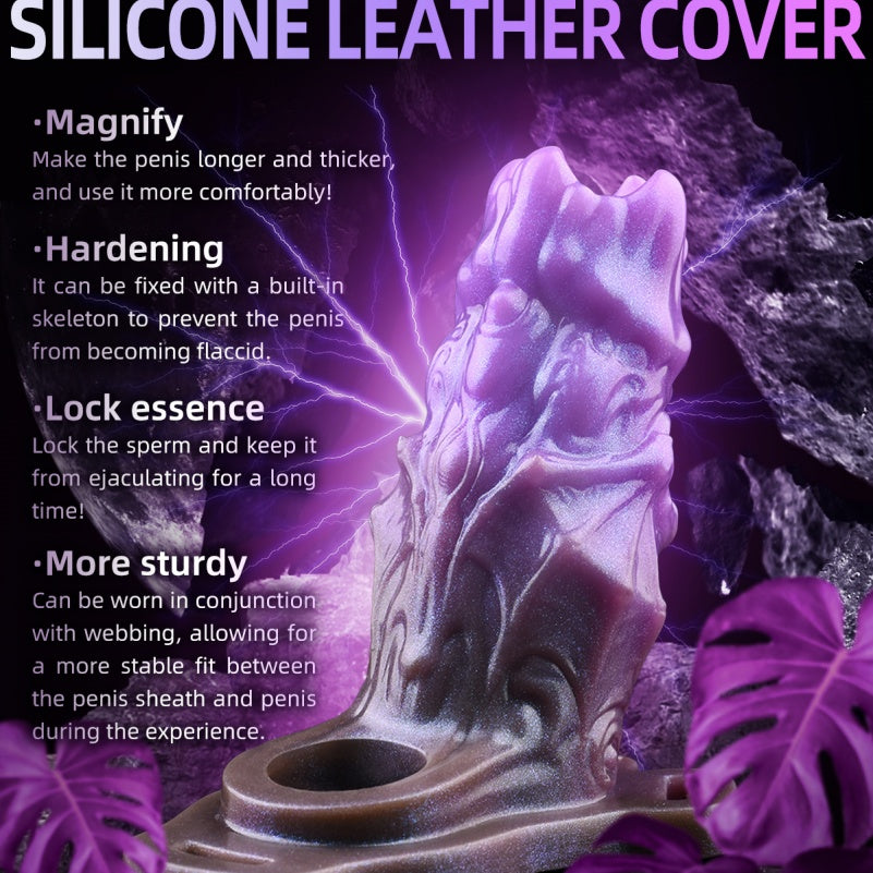 Blossom Crown Fantasy Penis Sleeve – Internal Skeleton Silicone Cocksleeve Male Sex Toy