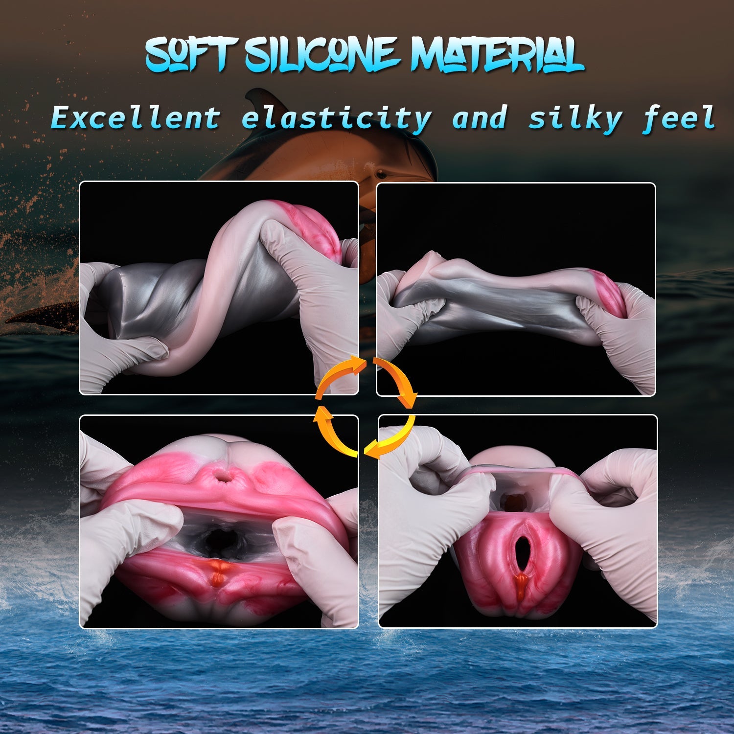 Dolphin Fantasy Pocket Pussy | Animal Silicone Masturbator for Men | Domlust