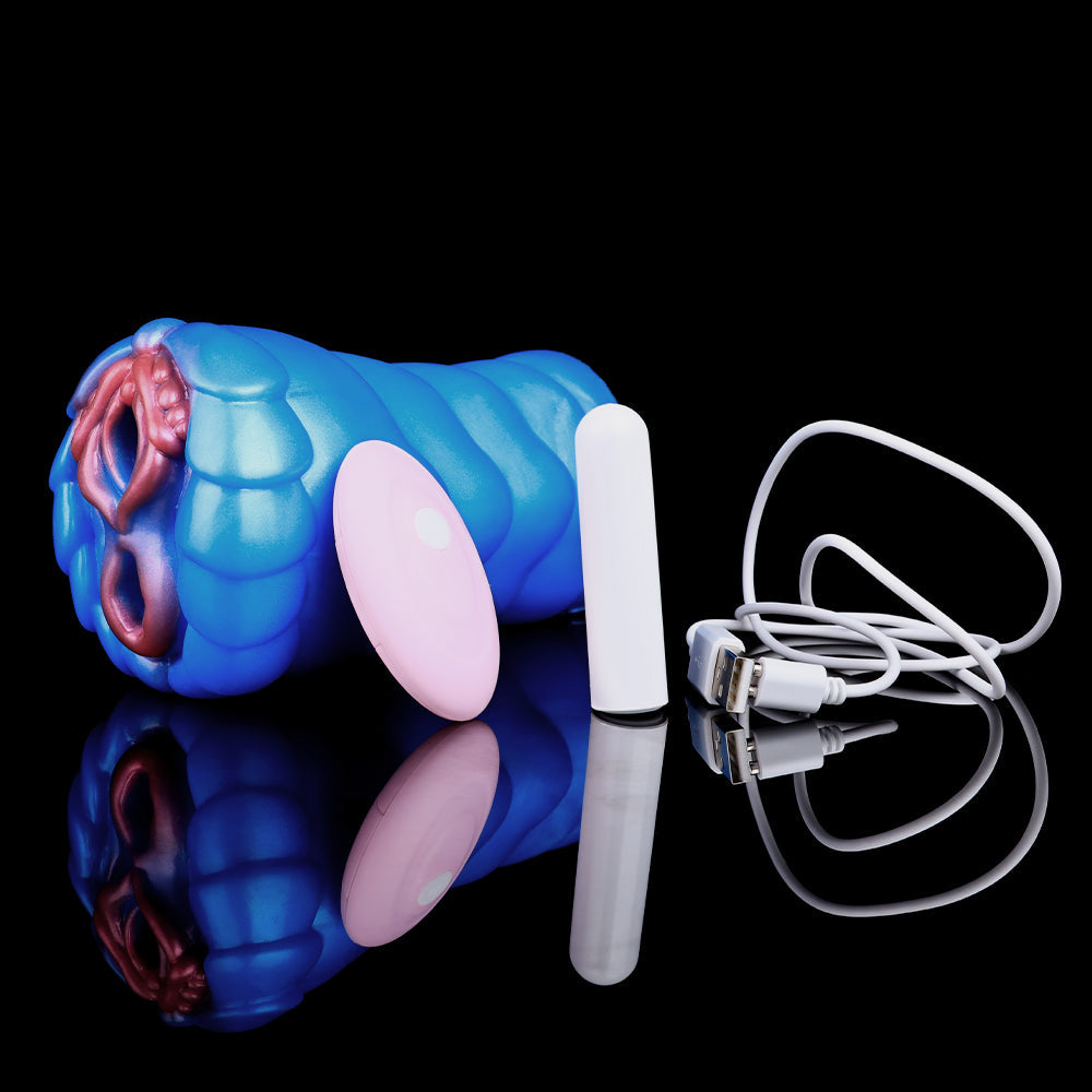 Fantasy Beast Dual Pocket Pussy – Vibrating Bullet Dual Vaginal Masturbator | Domlust
