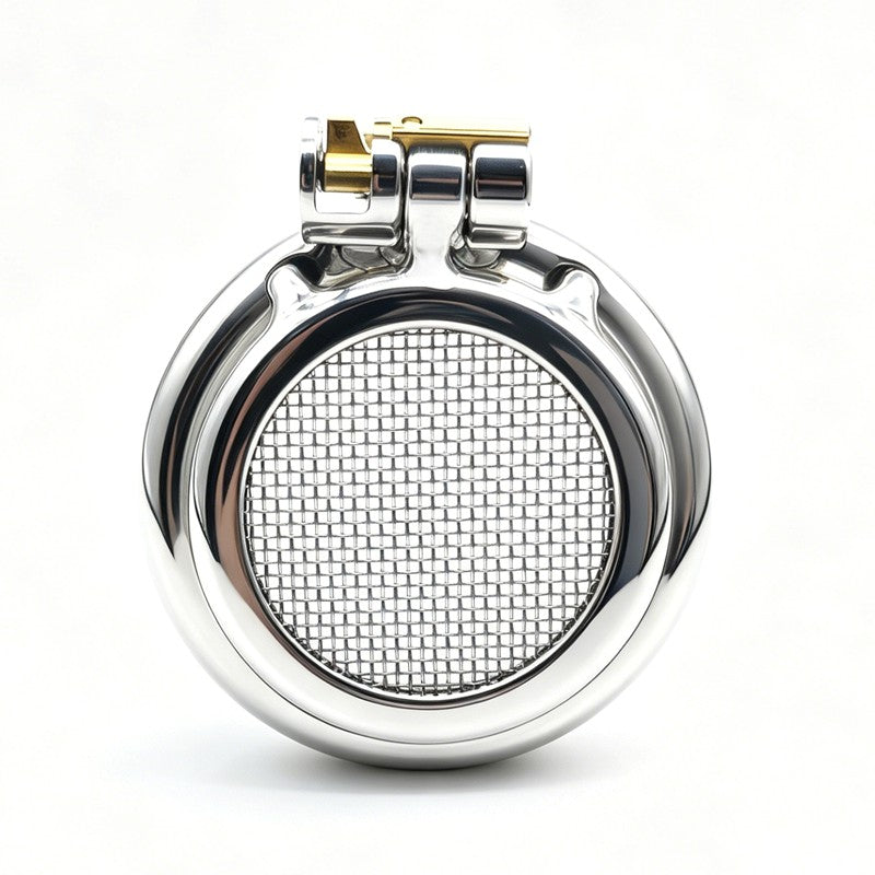 Stainless Steel Mesh Chastity Cage – Breathable Medical Grade Metal Design