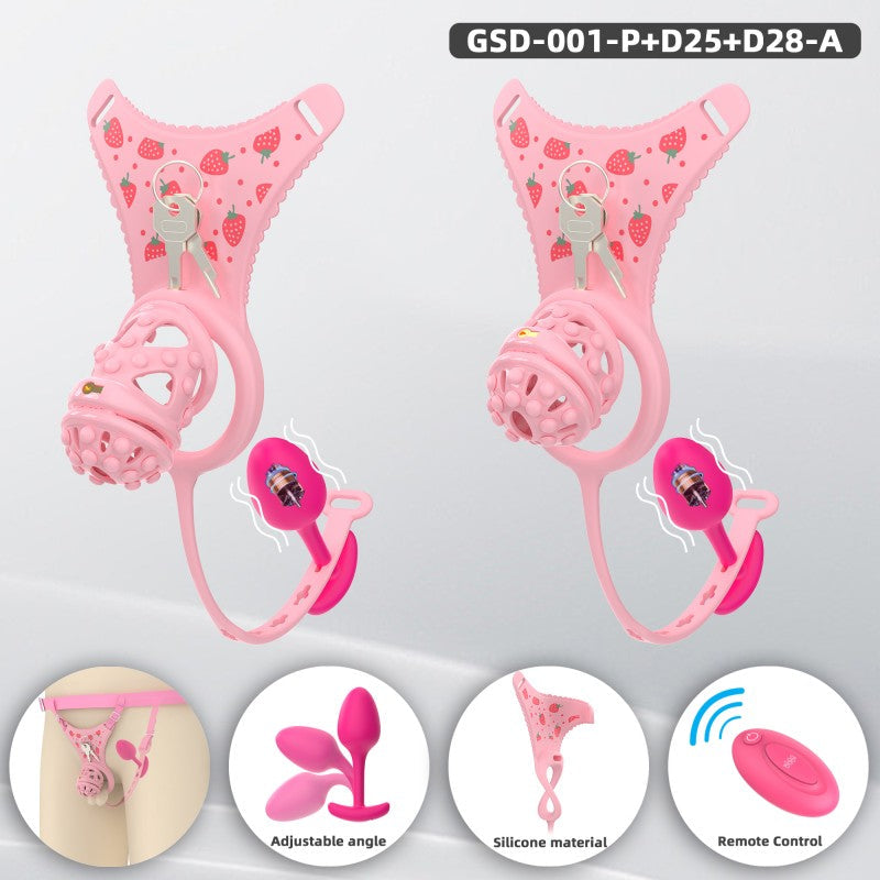 Silicone Soft Nail Modular Chastity Cage System GSD Wearable Chastity Device