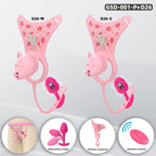 Puppy Head Chastity Cage Set with Underwear & Plug-GSD Series