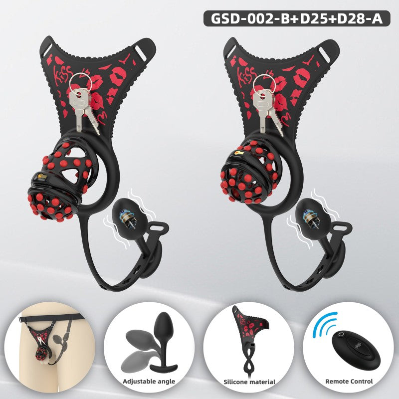 Silicone Soft Nail Modular Chastity Cage System GSD Wearable Chastity Device