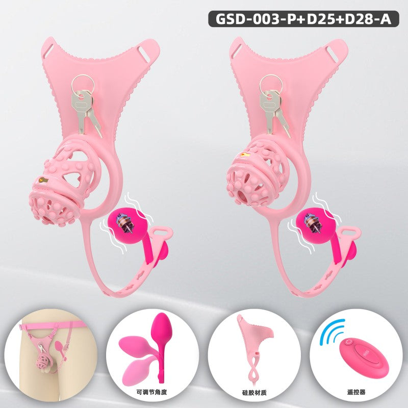 Silicone Soft Nail Modular Chastity Cage System GSD Wearable Chastity Device