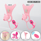 Puppy Head Chastity Cage Set with Underwear & Plug-GSD Series