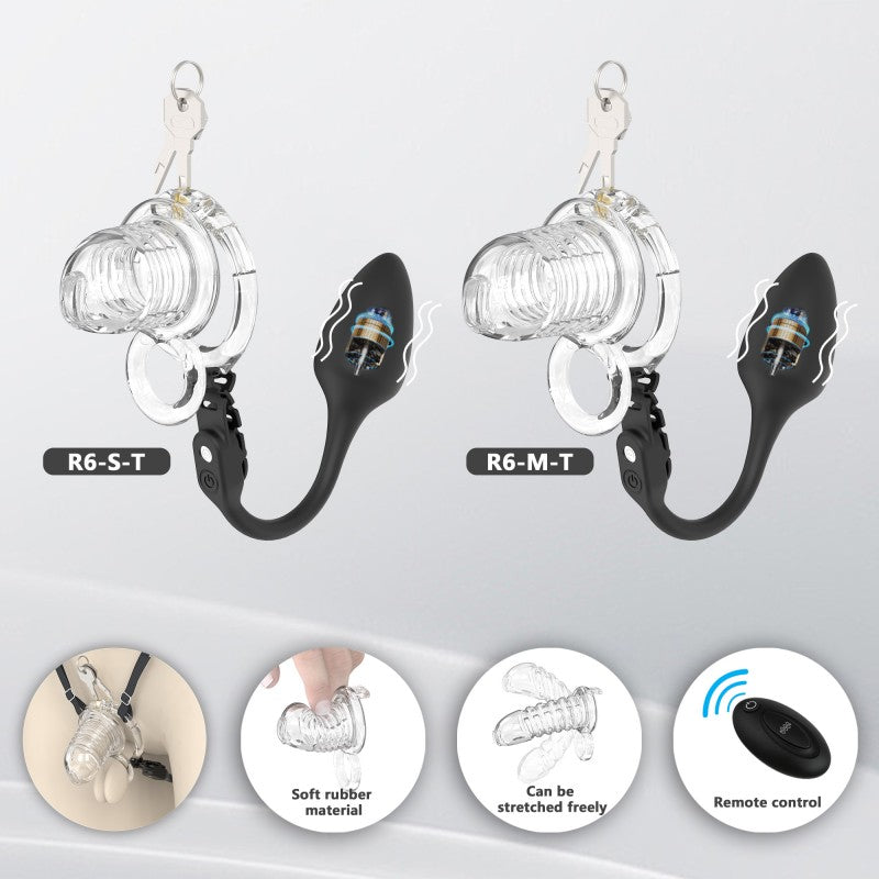 Transparent Flexible Chastity Cage with Stretchable Design （R6）