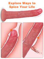 Silicone Realistic Dildo Butt Plug - 8 inch Anal Dildos Sex Toys for Women