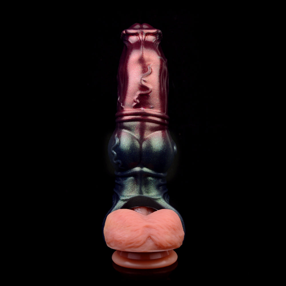 Fantasy Horse Knot Cock Sleeve – Silicone Penis Extender with Ring for Delay & Size Enhancement