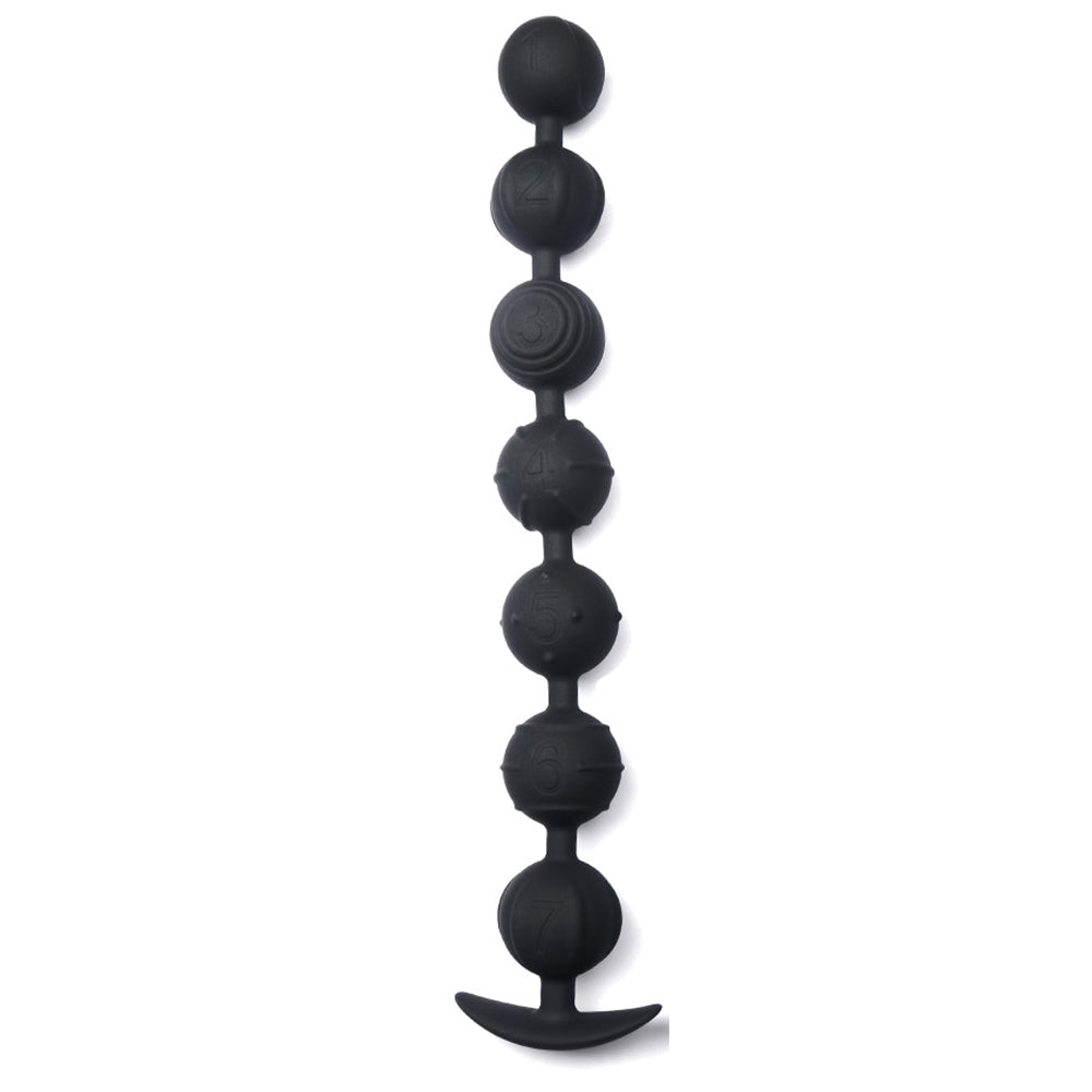 Gem - Graduated Scale Design Anal Beads - 7 Balls
