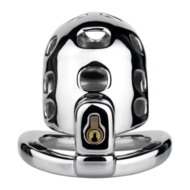 Breathable Aluminum Chastity Cage | Lightweight Mirror Polished Metal Chastity Device