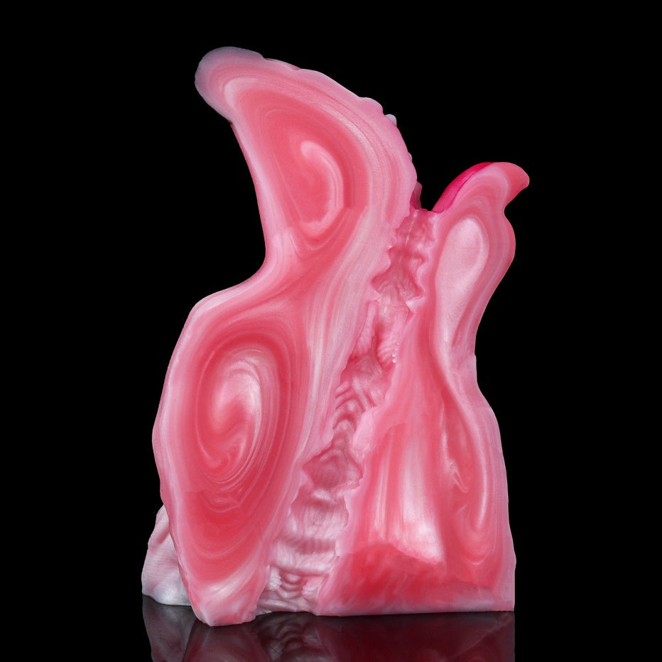 Spirit Fox Luna Wolf Head Pocket Pussy | Platinum Silicone Blowjob Stroker