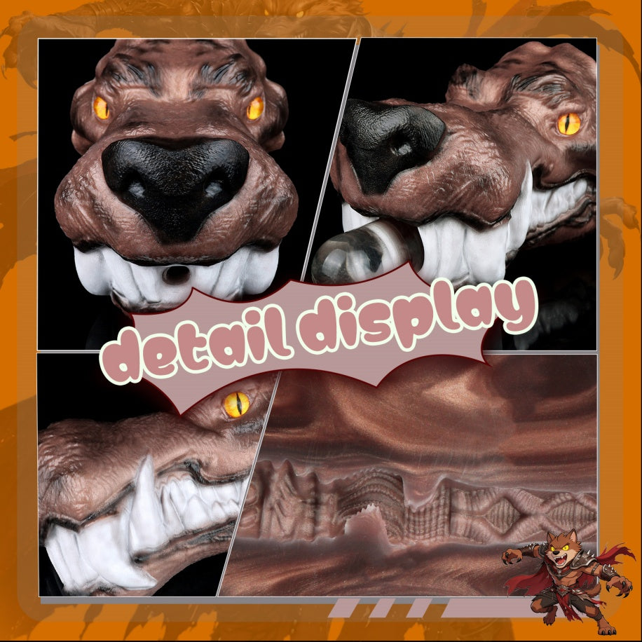 Jackal Dune Wolf Head Pocket Pussy – Beast Blowjob Male Masturbator