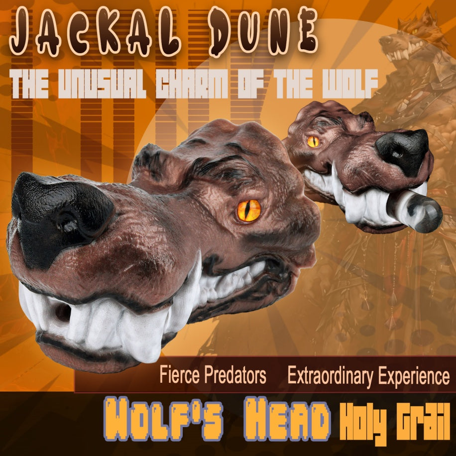 Jackal Dune Wolf Head Pocket Pussy – Beast Blowjob Male Masturbator