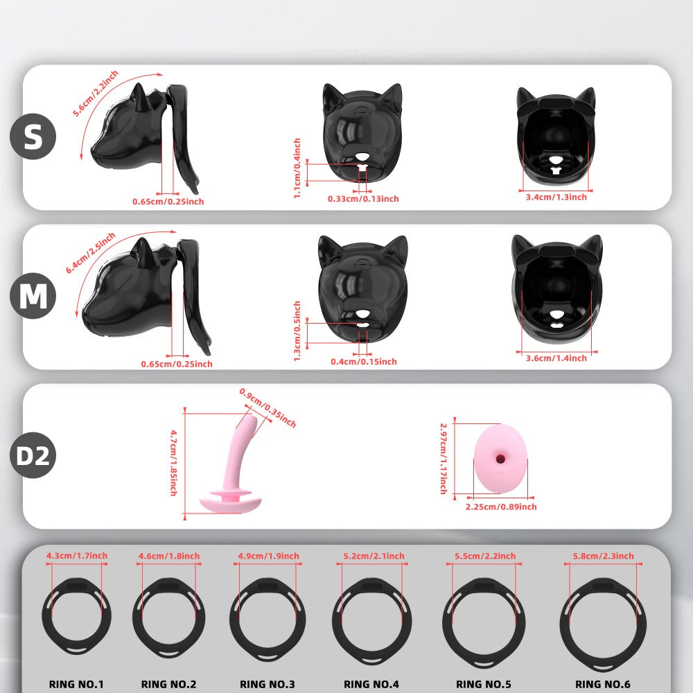 Puppy Chastity Cage for Men – Breathable Urinary Design, Lightweight Secure Fit