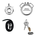 Solar Serpent Stainless Steel Chastity Cage – Coiled Snake Design