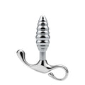 4 Sizes Metal Ribbed Butt Plug Anchor Base Anal Trainer - Tarisss Sex Toy Store